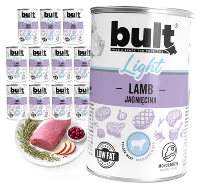 Produktbild von Bult | Light Nassfutter - 12x400g - Lamm - Kalorienarm - 83% Feuchtigkeit
