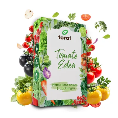 Produktbild von Toraf Tomaten Saatgut Set XXXL, 8 Sorten, ca. 800 Pflanzen, Garten & Gewächshaus