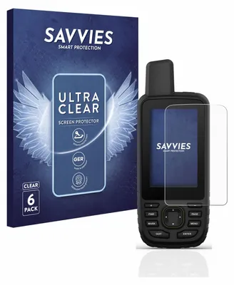 Produktbild von 6x Für Garmin GPSMAP 67 Schutzfolie Savvies Displayschutz Display Schutz Folie Klar Transparent