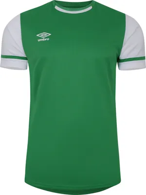 Image de Umbro - Maillot "Cavelle" pour enfants UO2431 (146-152) (Émeraude/ Blanc brillant)