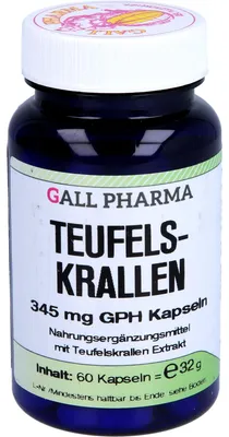 Produktbild von GALL PHARMA Teufelskrallen 345 mg GPH Kapseln, 60 St. Kapseln