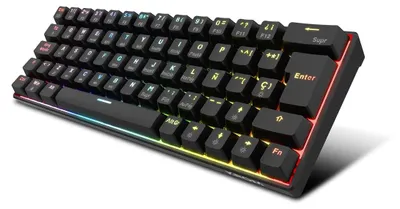 Obrázok produktu pre KROM KYARA – Mechanická herná klávesnica s RGB podsvietením, Bluetooth 5.0, 2,4 GHz a USB, (Nemecko)