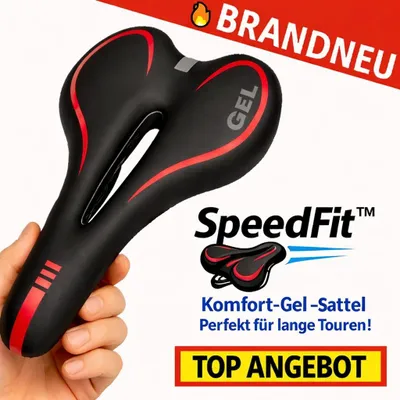 Image de SpeedFit™ selle de vélo selle de gel selle de randonnée pour femmes & hommes : rouge