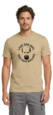 Produktbild von Spreadshirt Stromberg Bernd Lass Das Mal Den Papa Machen Männer T-Shirt, XL, Sandbeige