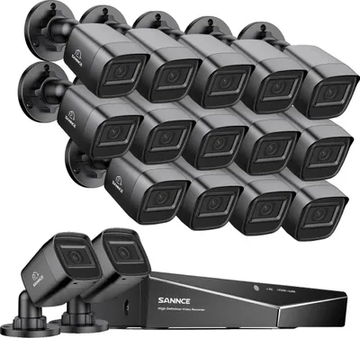 Produktbild von Sicherheitskamerasystem, Videoüberwachung, 16 Kameras, 1080P HD-Auflösung, 16PCS 0TB