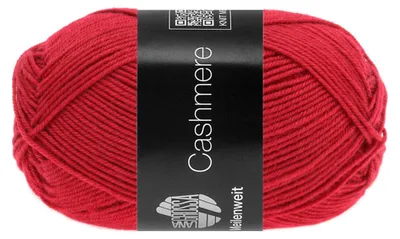 Produktbild von Lana Grossa MEILENWEIT 50 CASHMERE weiche 4-fach Sockenwolle mit Kaschmir-Anteil 210 m Farbe 006 - Rot