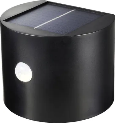 Produktbild von Sygonix SY-5770788 Solar-Außenwandleuchte mit Bewegungsmelder LED Schwarz