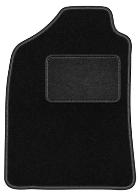 Image de Tapis conducteur en moquette pour Ford Ranger MK2 2007-2012 (pick-up) – 1 pièce, noir, sur mesure – Wielganizator LUX