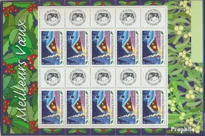 Produktbild von Briefmarken Frankreich 2002 Mi 3671II x Klb Kleinbogen (kompl.Ausg.) postfrisch Weihnachten und Neujahr
