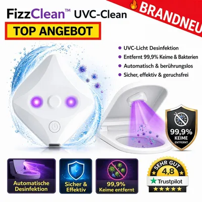 Obrázek produktu pro FizzClean™ UVC-Clean – čisticí lampa na toalety, hygienické světlo, dezinfekce WC, LED