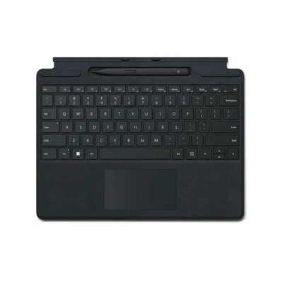 Produktbild von Microsoft Surface Pro X Signature Keyboard with Slim Pen Bundle Schwarz Microsoft Cover port QWERTY Italienisch