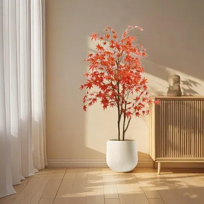 Produktbild von Japanische Kunstesdoorn, 180 cm, Indoorpflanze, Kunstbaum, Bäume für Haus, Hochzeit, Party, Garten und Büro.