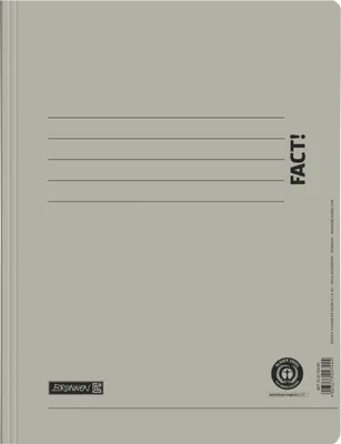 Produktbild von BRUNNEN Papp-Schnellhefter FACT! grau 102010480