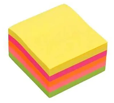 Productafbeelding van Bismark plaknotitieblokjes, 450 stuks, 76x76 mm, neonkleuren