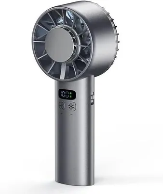 Obrázek produktu pro Cestovní a kempingový ventilátor, akumulátor 5200 mAh, nastavitelná rychlost 1–100, chladicí, černý