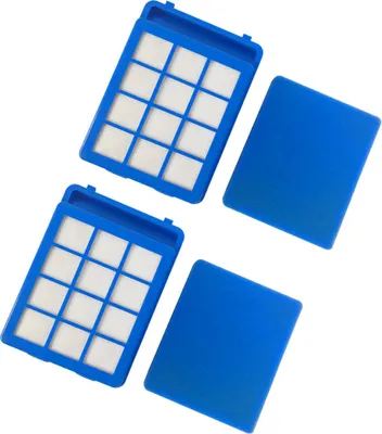 Produktbild von 2x Filter Motorschutzfilter mit Schwammfilter Ersatz für Philips PowerPro Ultimate FC9911 FC9912 FC9924 FC9924/07 FC9932 FC9932/09
