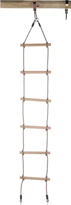 Image de Échelle de corde Swingking avec anneaux à œil et 6 échelons en bois