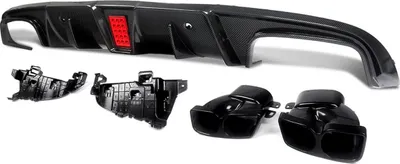 Image de Aileron arrière – Pour Mercedes Classe C C205 C43/C63 AMG (2015-2018) – Accessoires automobiles – Kit diffuseur – Lèvre arrière