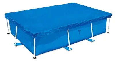 Produktbild von Schwimmbadabdeckung – Dick, staubdicht, wasserdicht – Rechteckig – Polyester – Abdeckungsunterlage 221x150 cm / 400x211 cm – Schwimmbadüberdachung