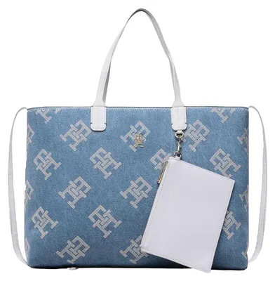 Produktbild von Tommy Hilfiger - Handtasche, Logo-Muster NA1376 (Einheitsgröße) (Blau)