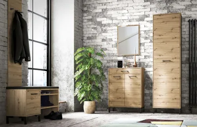 Zdjęcie produktu dla Wieszak do przedpokoju NIKOLA 35 dąb artisan