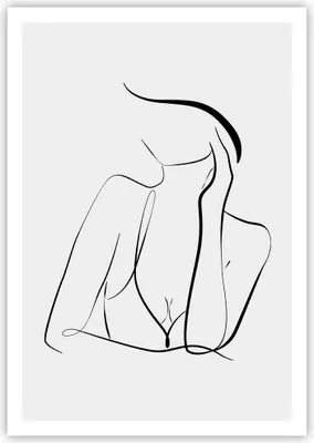 Produktbild von Poster - Poster ohne Rahmen - Frau Linien Minimalismus - 70x100 cm - Wand Bild - Wanddeko - Wandbilder - Kunstposter - Wandposter - Bilder - Kunstdruck - Wanddekoration - Wandbild - P2XPA70x100-4488