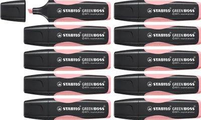 Imagen del producto de STABILO: Marcador de texto ecológico - GREEN BOSS Pastel - Unidad individual - color rosa suave, color rosa suave