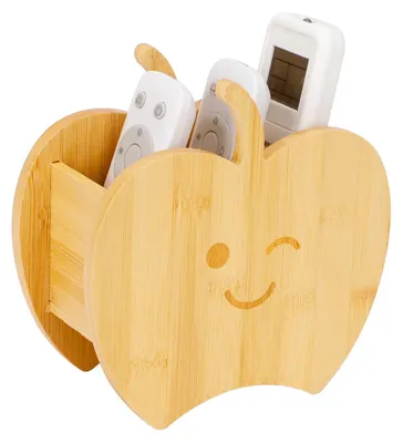 Produktbild von Omgoods – Holz-Fernbedienungshalter für Sofa – Organizer mit 3 Fächern