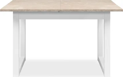 Produktbild von Esstisch >Houston< in Sandstein / weiß - 120x75x80cm (BxHxT)