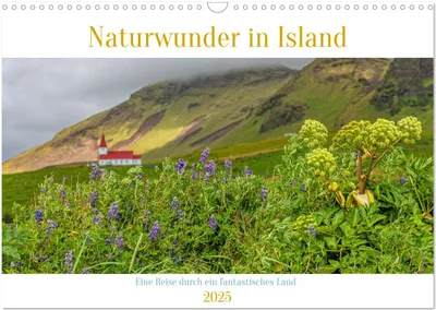 Produktbild von Naturwunder in Island (Wandkalender 2025 DIN A3 quer), CALVENDO Monatskalender