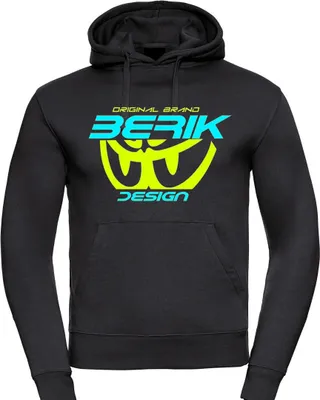 Zdjęcie produktu dla Berik The New Eye Hoodie, czarny/niebieski/żółty, M