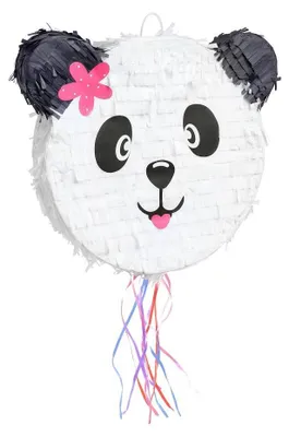 Produktbild von GoDan Piñata Panda Bär aus Papier, ungefüllt, bis 1 kg Füllgewicht, 42 x 42 x 8,5 cm