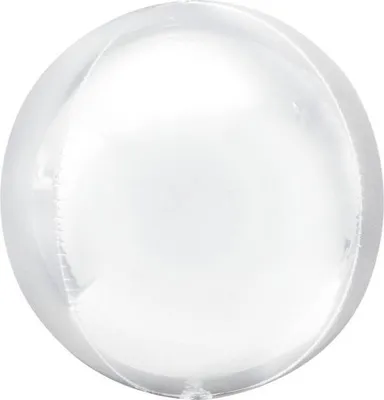 Zdjęcie produktu dla Balon Orbz kula biała 3D 40 cm