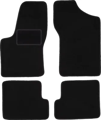 Produktbild von Schwarze Veloursmatten für: Fiat Seicento Fließheck (1998-2010)