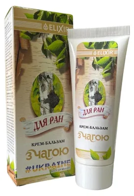 Obrázek produktu pro Čaga krém-balzám pro péči o jizvy, nerovnosti pleti a pokožku se sklonem k psoriáze - Elixir - 75 ml
