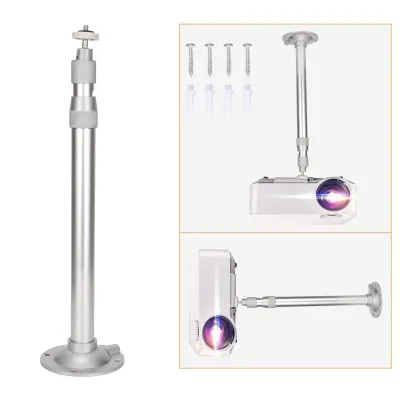 Produktbild von Projektor-Deckenhalterung, 360° verstellbar, universelle Projektorhalterung, Wandmontage, 5 kg Tragkraft, mit 1/4-Zoll-Gewinde, Projektorhalterung