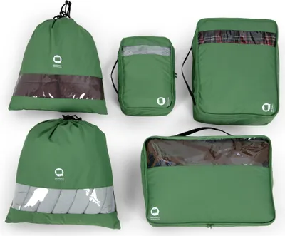 Produktbild von Packhilfe Reise Organizer-Set 5-teilig, Koffer-Organizer Packtaschen Packing Cubes Bags, Packwürfel wasserfest Kleidung Aufbewahrungstaschen