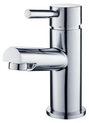 Produktbild von HOME DELUXE - Waschtischarmatur FLOWY - Farbe: CHROME , 15 x 5,2 x 11 cm - Material Messing, Griff Zink, ⌀ 3,5 cm I Wasserhahn Mischbatterie Badarmatur