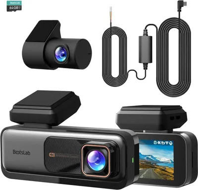 Immagine prodotto di Telecamera da cruscotto per auto, anteriore e posteriore - Autocamera - Telecamera per la guida - Dashcam per auto - Telecamera anteriore e posteriore
