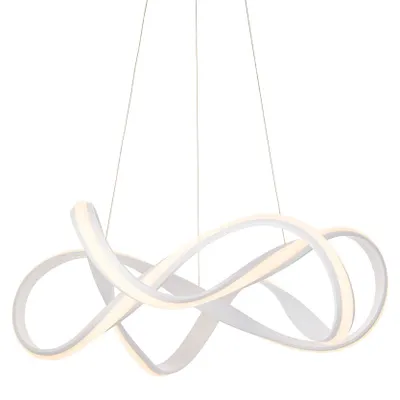 Immagine prodotto di Lampada a sospensione LED SYNERGY bianca 41 W, luce calda 2900 lm, metallo, dimensioni: 120x63x63 cm, IP20, Endon