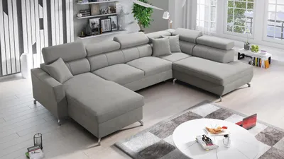 Zdjęcie produktu dla Narożnik z funkcją spania VENICE Łóżko w kształcie litery U box prawy