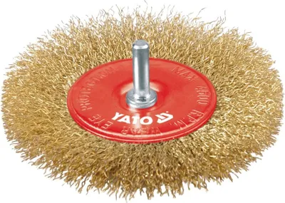 Image de Brosse métallique circulaire avec embout de perçage Brosse métallique de 100 mm