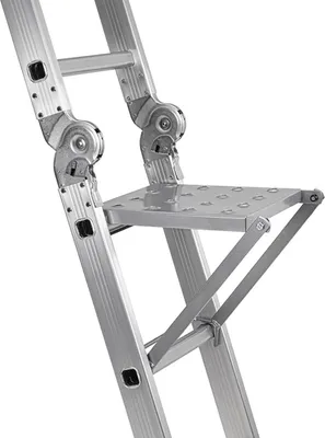 Produktbild von Ablagefläche für Craftfull Mehrzweckleiter CF-104A - Zum Einhängen - Werkzeugablage - Stahl - Einklappbar - Beschichteter Stahl - 27 x 30 cm