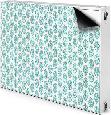 Produktbild von Magnet Heizkörperabdeckung Heizkörperverkleidung Verkleidung Abdeckung 100x60 cm  - Grüne Blätter