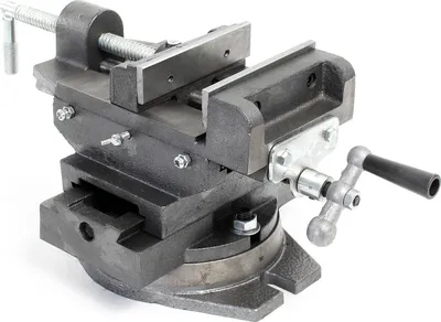 Produktbild von Imadło maszynowe Wiltec o szerokości szczęk 125 mm, imadło żeliwne do warsztatu, imadło do wiertarki, imadło stołowe