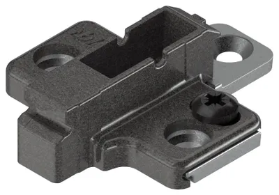 Produktbild von BLUM CLIP ONYX Kreuzmontageplatte, Zink, Systemschrauben Distanz 6 mm