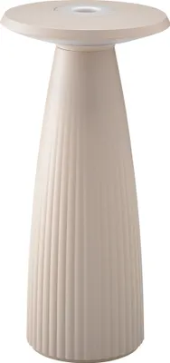 Produktbild von SIGOR Akku-Tischleuchte LED Nuflair 24cm dünenbeige 2,2W Flex-Mood 2200K/2700K IP54 Ra85 USB-C dimmbar