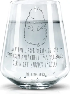 Produktbild von Mr. & Mrs. Panda Limonadenglas Murmeltier - Transparent - Geschenk, Fröhlichkeit, Freundlichkeit, Dekoglas, Respekt, Tumbler Glas, Knigge, Anstand, Trinkgefäß, Becherglas