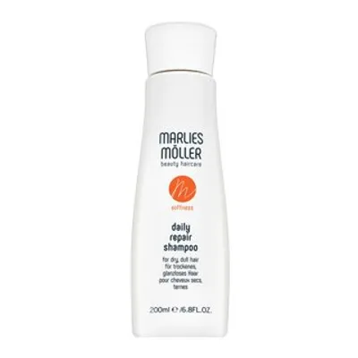 Obrázok produktu pre Marlies Möller Softness Daily Repair Shampoo, 200 ml, Šampón, Neprofesionálne, Ženy, Suché vlasy, Vysušené vlasy, Nepoddajné vlasy, Všetky farby