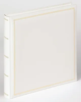 Produktbild von Omgoods – Fotoalbum aus Kunstleder, weiß, 34 x 33 cm